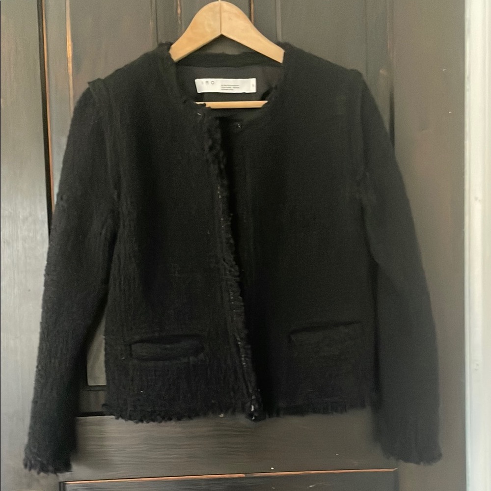 IRO Black Textured Jacket size 34